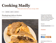 Tablet Screenshot of cookingmadly.com